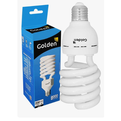 Lâmpada Compacta Espiral 36w E27 Branco Frio
