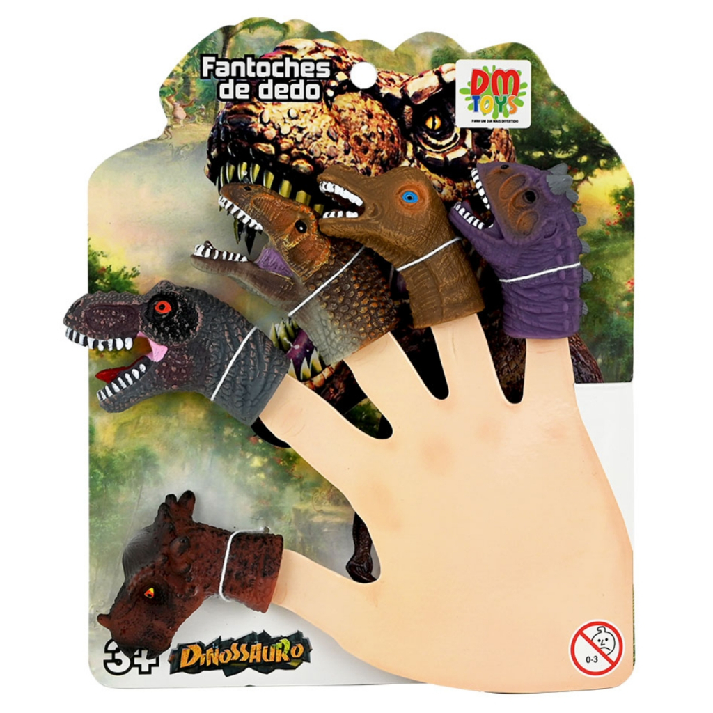 Brinquedo Dedoches Fantoche De Dedo Kit 5 Peças Animais Baby