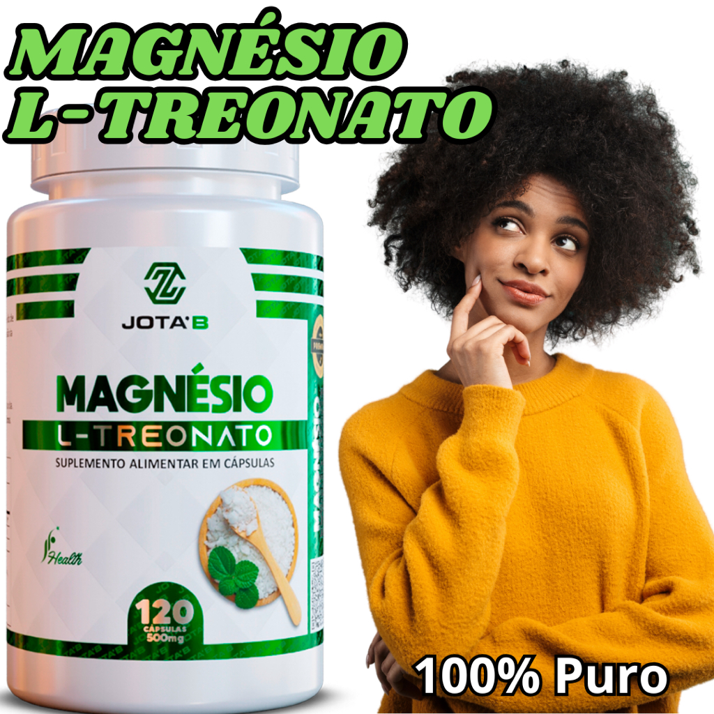 Magnésio L-Treonato da JOTA'B Suplementos | Pensado no seu Desempenho | Alta Qualidade Garantida