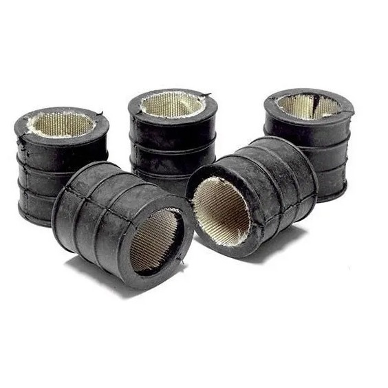 Borracha Junção Escapamento 2t Cr Rm Yz Ktm Kx 125 85 250 borracha com manta reforçada