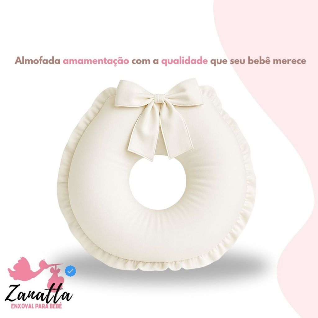 Ninho Redutor de Berço Bebe Menina Menino Almofada Amamentação Trocador de Cômoda Kit 3 Peças Caqui