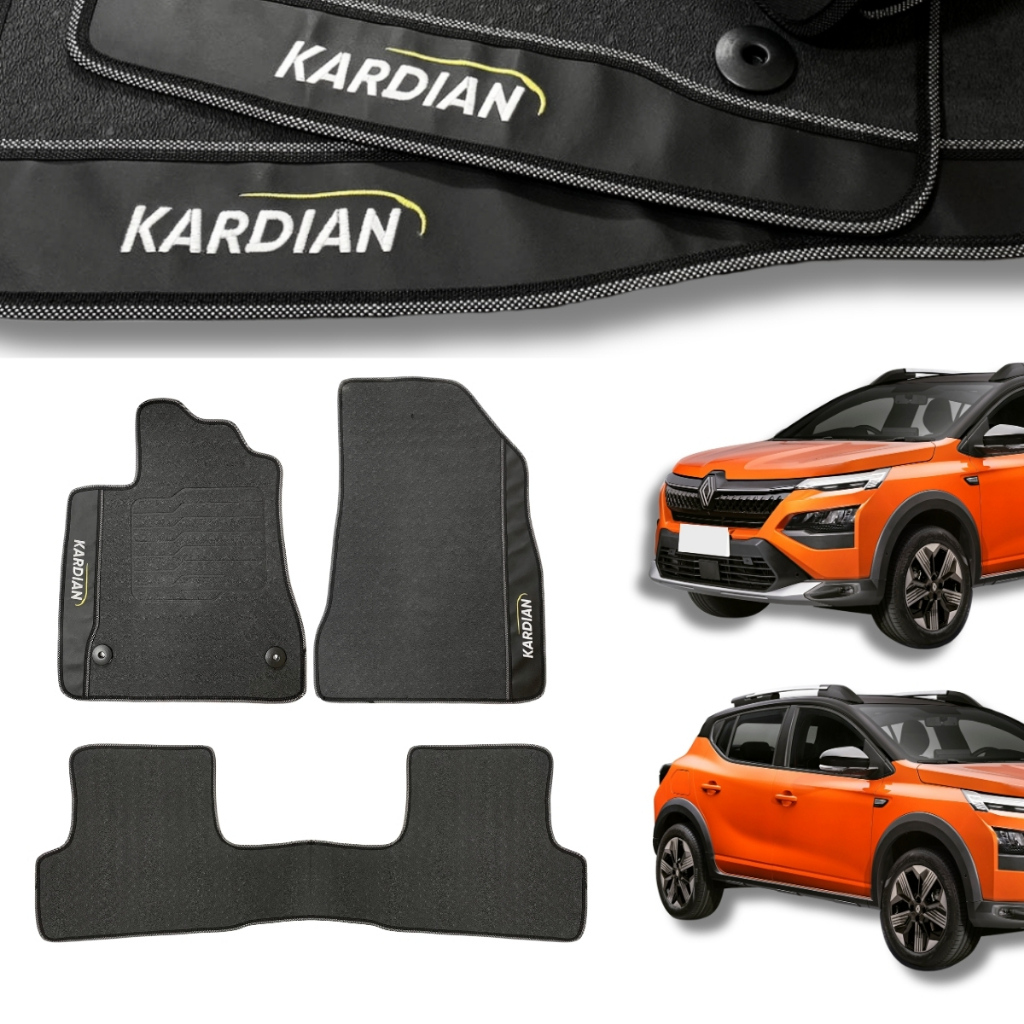 Tapete Carro Novo Kardian TODOS 23 24 25 26 Inteiriço Bordado Linha Premium