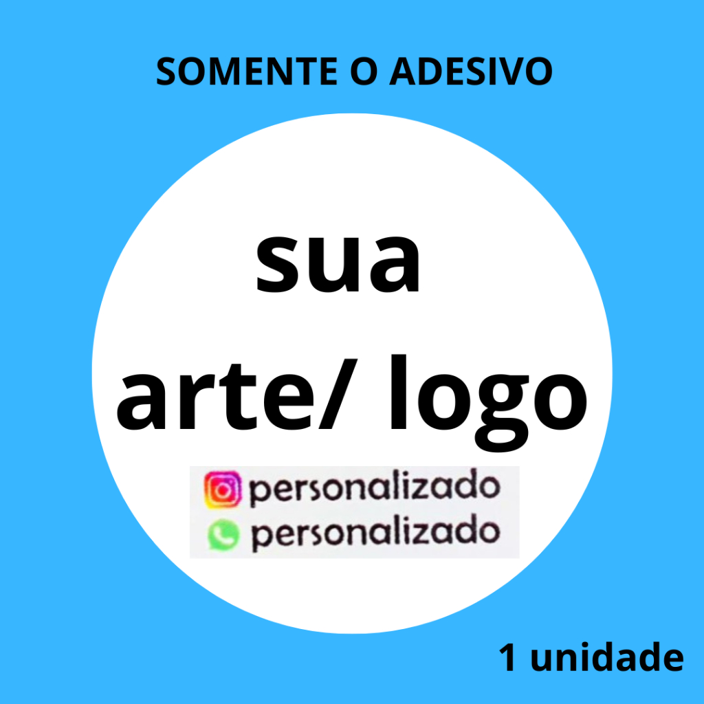 Adesivo Personalizado – Personalize com Sua Logo ou Imagem/ Tamanho variados em Oferta na Shopee