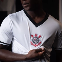 Camisa Torcedor Corinthians Dry Branca Masculina Oficial