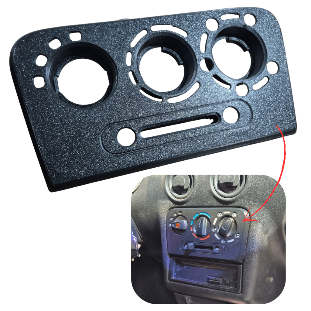 Moldura Painel Controle Comando De Ar Celta G1 Sem Ar Condicionado (2001 a 2003) em Oferta na Shopee
