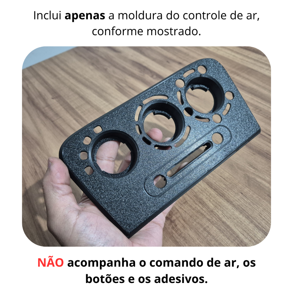 Moldura Painel Controle Comando De Ar Celta G1 Sem Ar Condicionado (2001 a 2003)