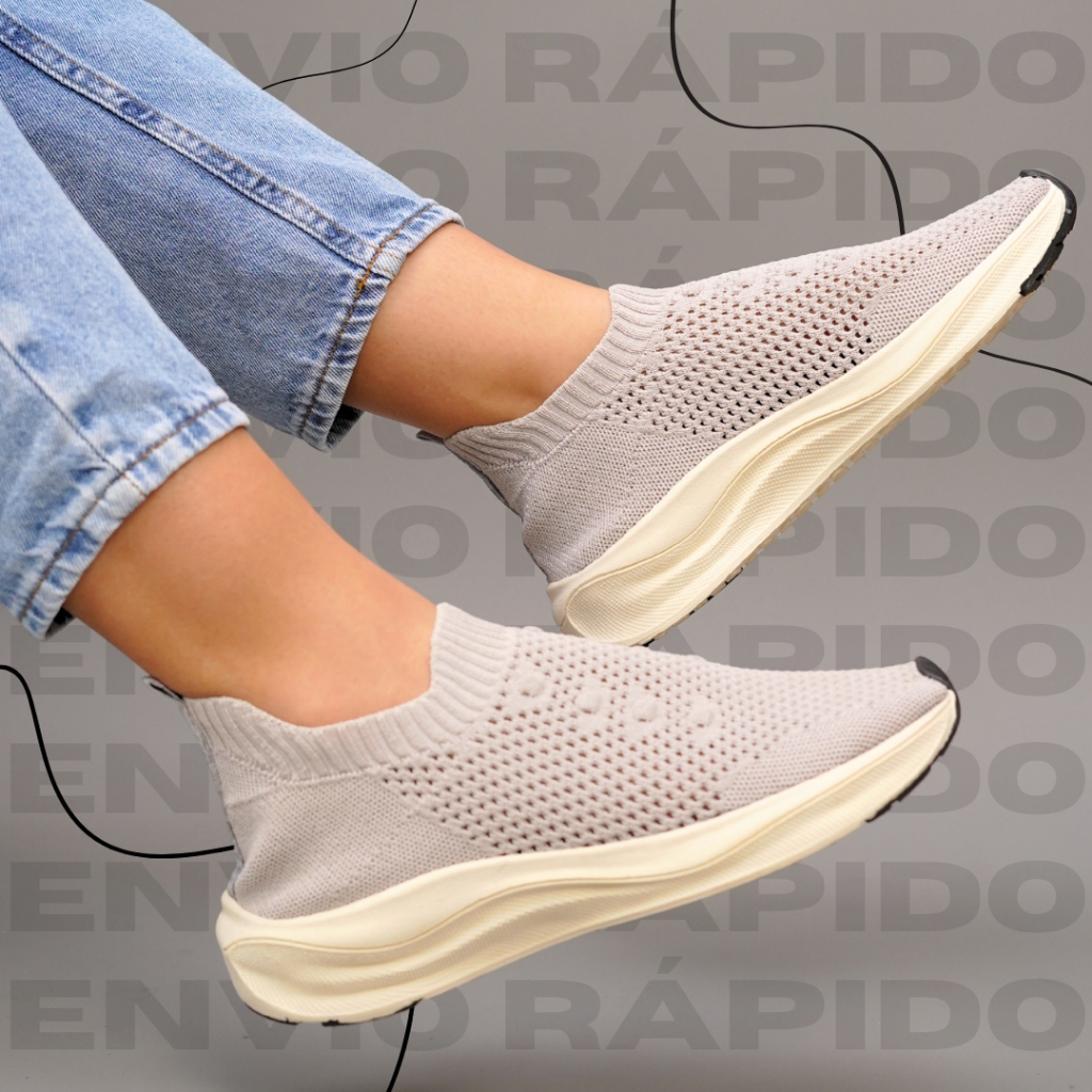Tênis Feminino Leve Confortável e Ortopédico Ideal para Caminhada e Academia