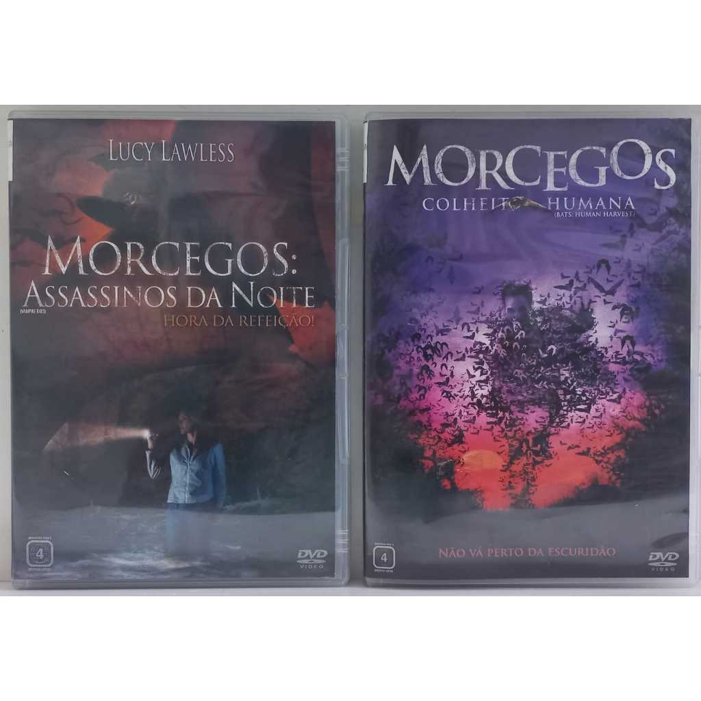 DVD Morcegos Assassinos da Noite e Morcegos Colheita Humana *  semi novos - (Originais de Locadora) Leia a Descrição