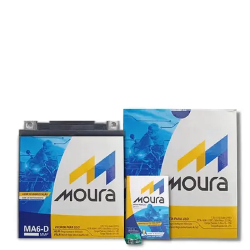 Moura Bateria Moto MA6-D Lander250 Fazer250 Xtz250 Tenere250 CB300