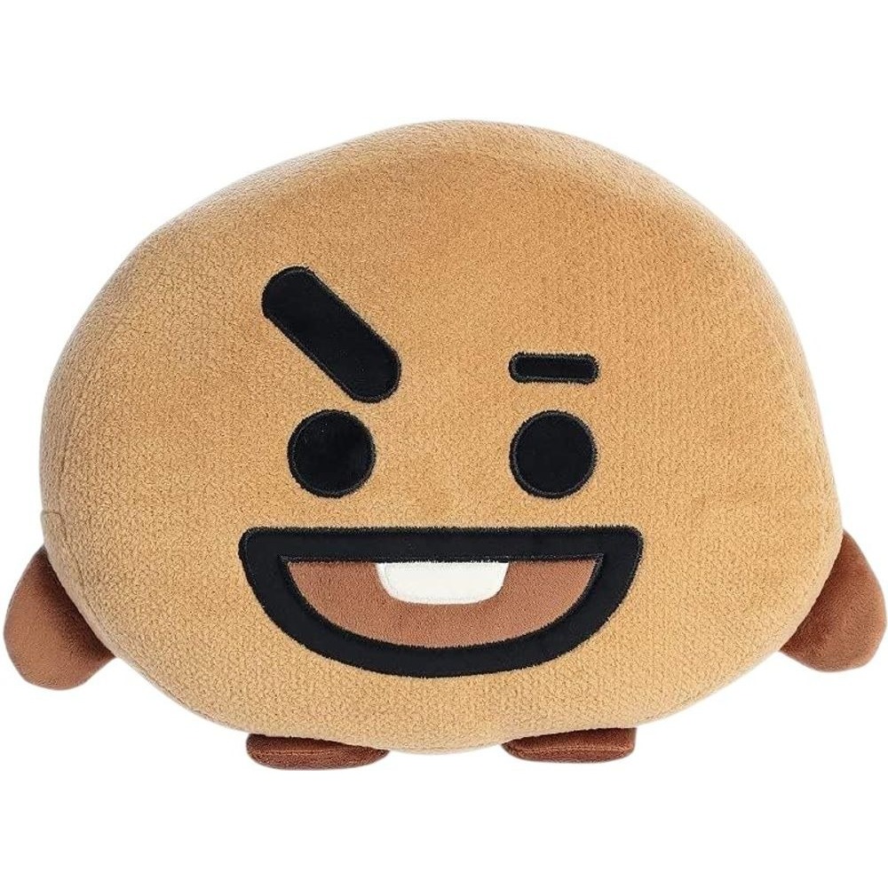 Manta Almofada K-Pop  Infantil Personagens BT21 - Marrom