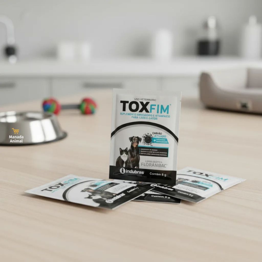 Toxfim Sachês 8g Carvão Ativado para Cães e Gatos - Indubras em Oferta na Shopee