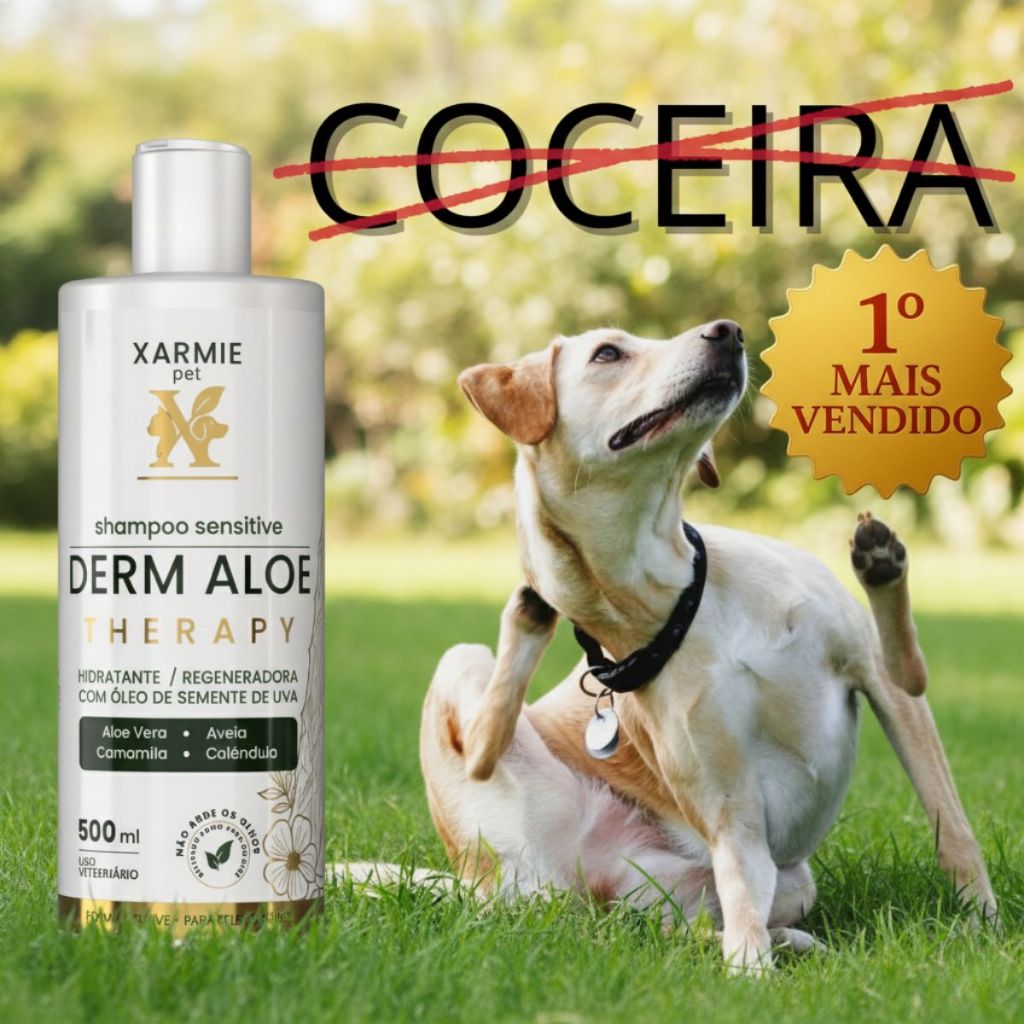 XARMIE Shampoo Dermatológico Para Pets – Ideal Para Coceira, Alergia e Dermatite Canina em Oferta na Shopee