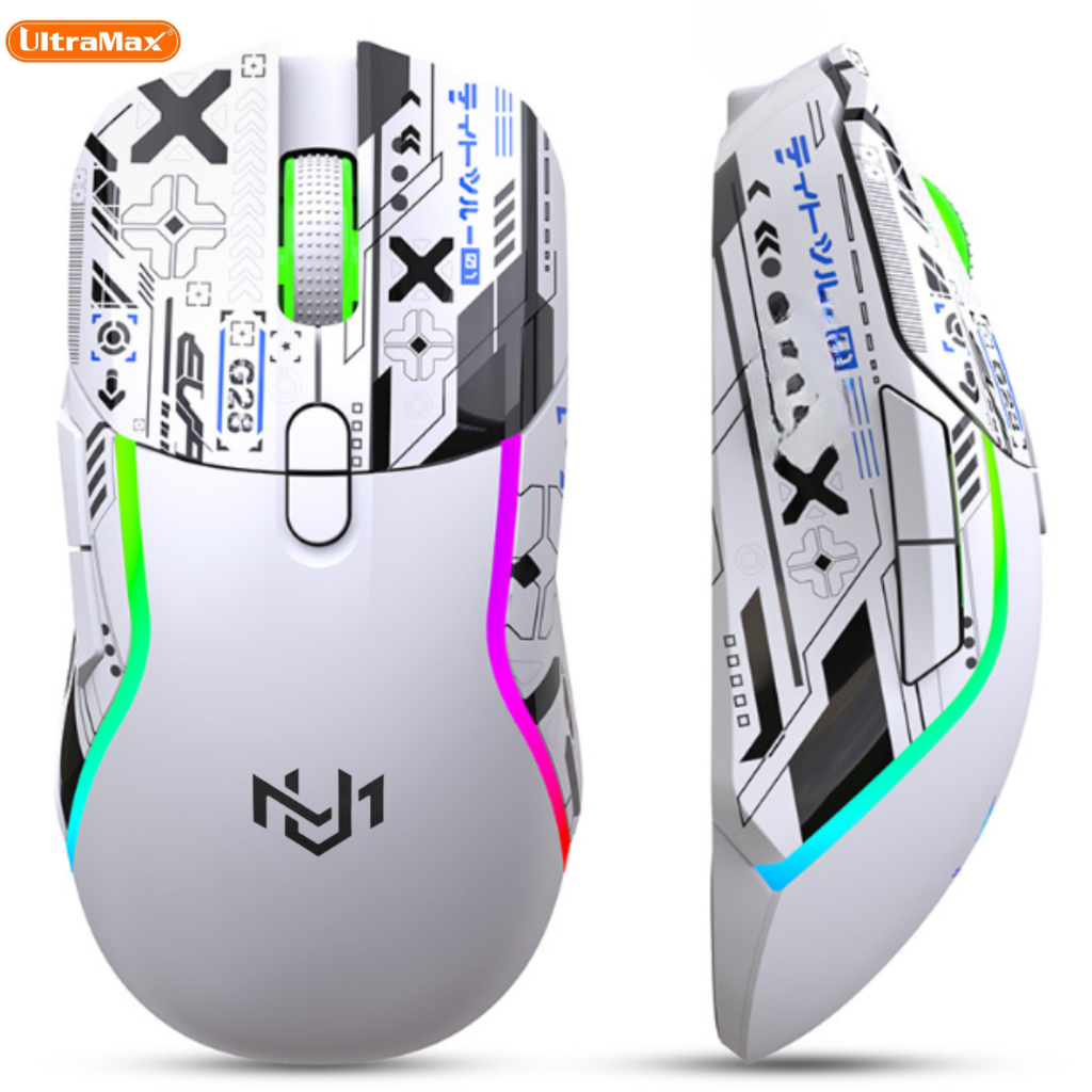 Mouse Gamer Sem Fio 2.4GHz + Bluetooth 5.0 RGB Recarregável — imagem 2 de 2