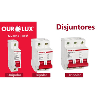 Disjuntor Unipolar / Bipolar / Tripolar / Monofasico - Bifasico Trifasico OUROLUX em Oferta na Shopee