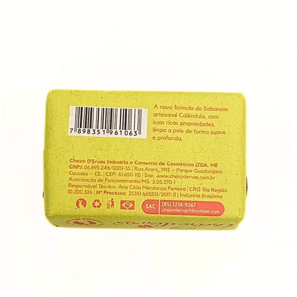 Sabonete de Calêndula 100% Vegetal - Cheiro de Ervas · foto 2