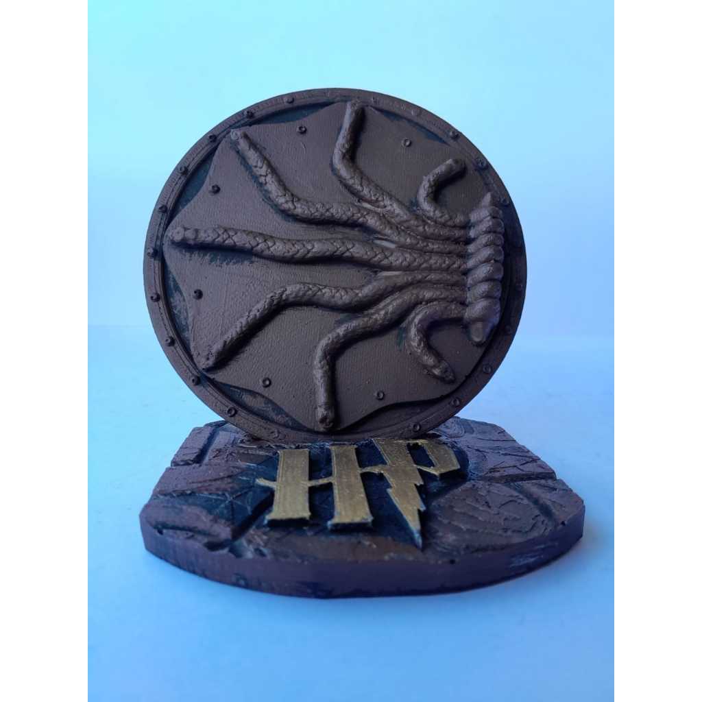 Escudo Câmara Secreta Harry Potter | Decoração Geek Colecionável | Símbolo Sonserina HP