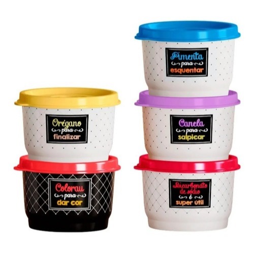Tupperware potinhos porta tempero Bistrô 140ml