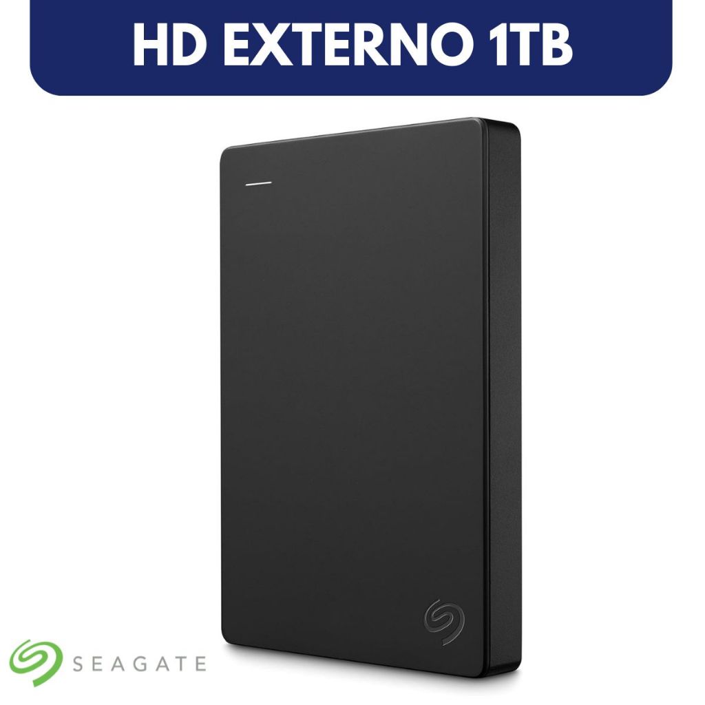 HD Externo Seagate 1TB USB 3.0 STGX1000400 Compacto Rápido Portátil