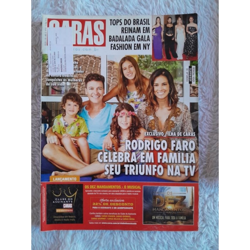 revista caras, ed 1180 junho 2016 c Rodrigo faro, preta gill, Sérgio marone, Cleo Pires, Alex atala, Fabíola Menezes
