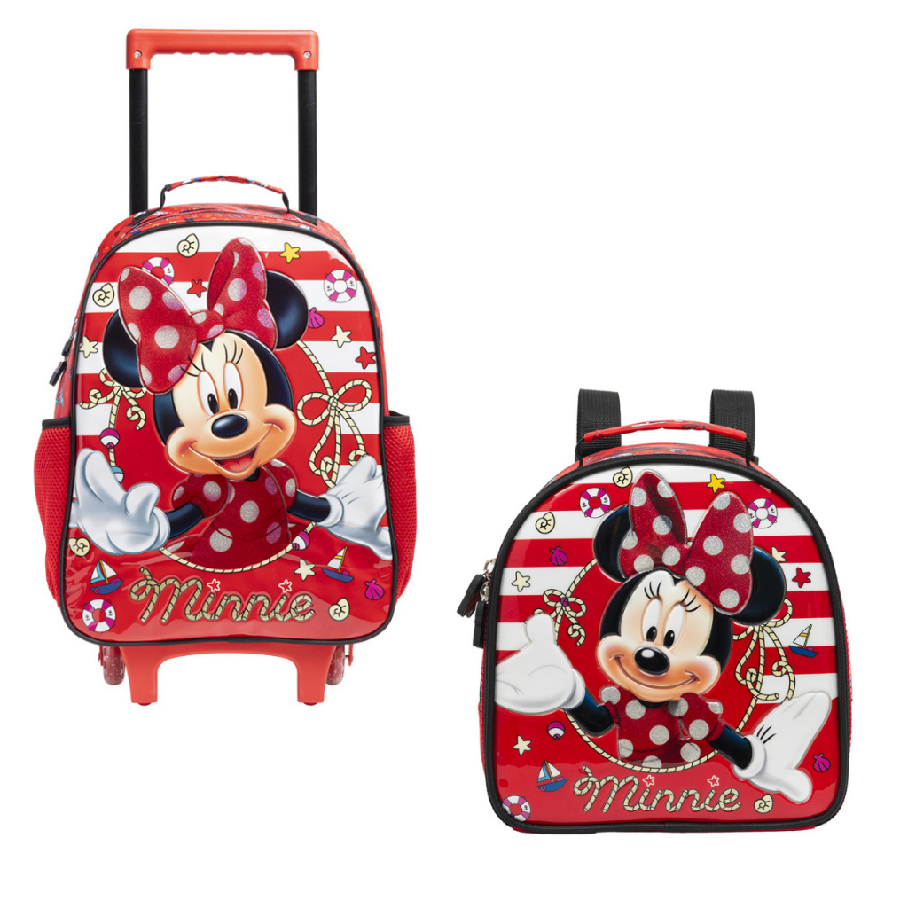 Mochila Minnie, Lancheira Minnie Xeryus - Original