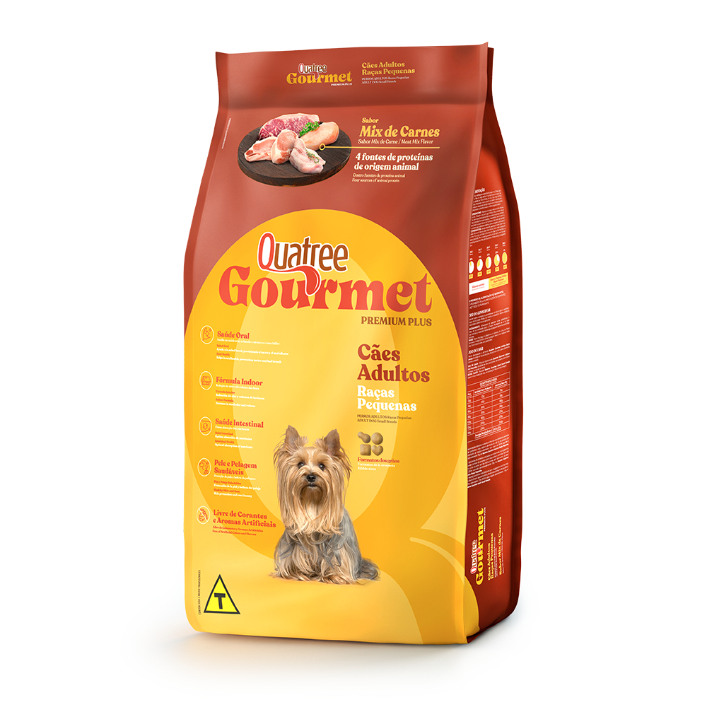 Ração Quatree Gourmet Adultos Raças Pequenas 10,1 Kg Sem Corantes — R$ 110,00 em Shopee