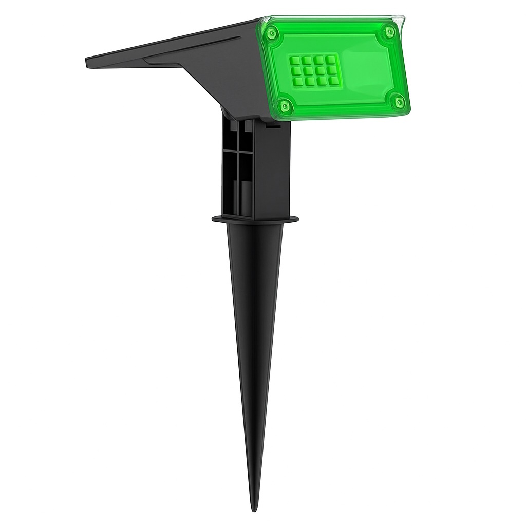 Kit 1/2/3/4 Refletor Solar Jardim 6 Leds Verde Amarela Ambar 10x Mais Forte Luminária Spot Jardim Sem Fio em Oferta na Shopee