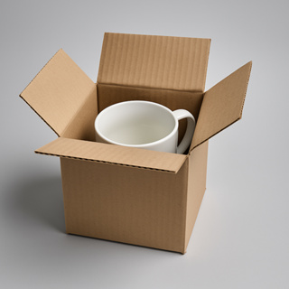 Caixa Resistente Para Caneca 360g Papelão Simples Kit:50 em Oferta na Shopee