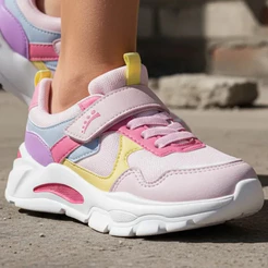 Tênis Infantil Ortopasso Colorido Wave Sola Colorida Fashion Macio Leve Envio Rápido Menino Menina