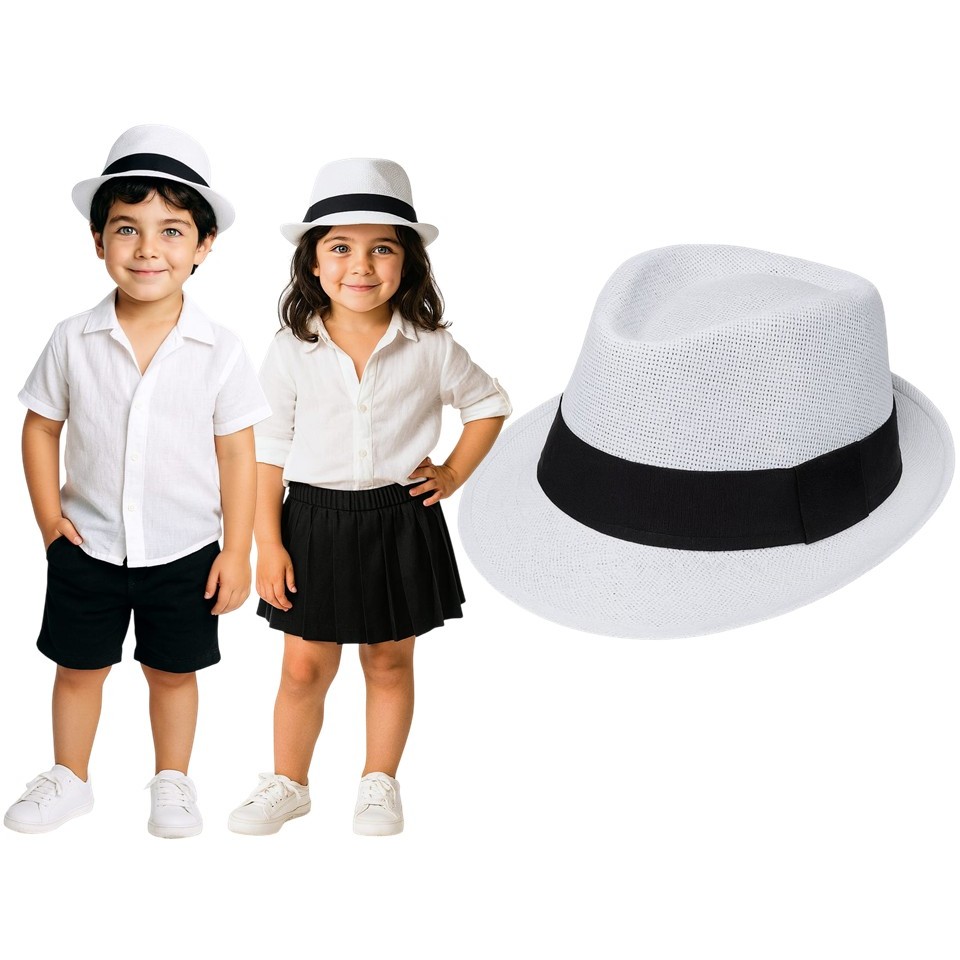 Chapéu Moda Panamá Bebê Infantil menina MENINO fedora malandro Unissex