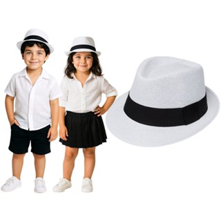 Chapéu Moda Panamá Bebê Infantil menina MENINO fedora malandro Unissex em Oferta na Shopee