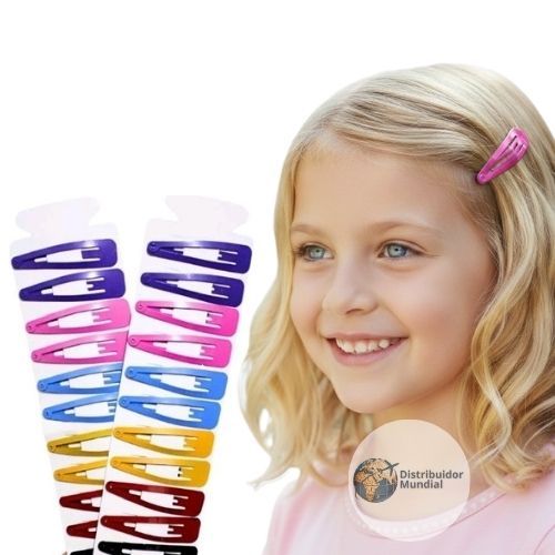 Kit 12 Tic Tac Colorido Cabelo Acessórios Menina Moda Infantil Feminina Penteado Elástico Xuxinha Piranha Presilia em Oferta na Shopee