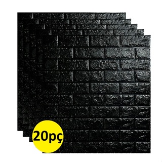 Kit 20pç Painel Adesivo 3d Alto Relevo 70x77cm Espuma Tijolinho  Autocolante em Oferta na Shopee