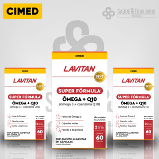 Lavitan Super Fórmula Ômega + Q10 – Energia, Antioxidante e Saúde do Coração 60 Cápsulas em Oferta na Shopee