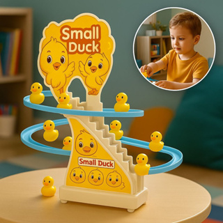 Brinquedo Pista Interativa de Patinhos com Escada Automática Escorregador Musical Infantil em Oferta na Shopee