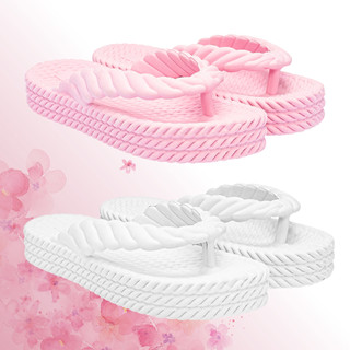 Kit Chinelo Feminino 3 Tranças Plataforma Nuvem Macio Leve