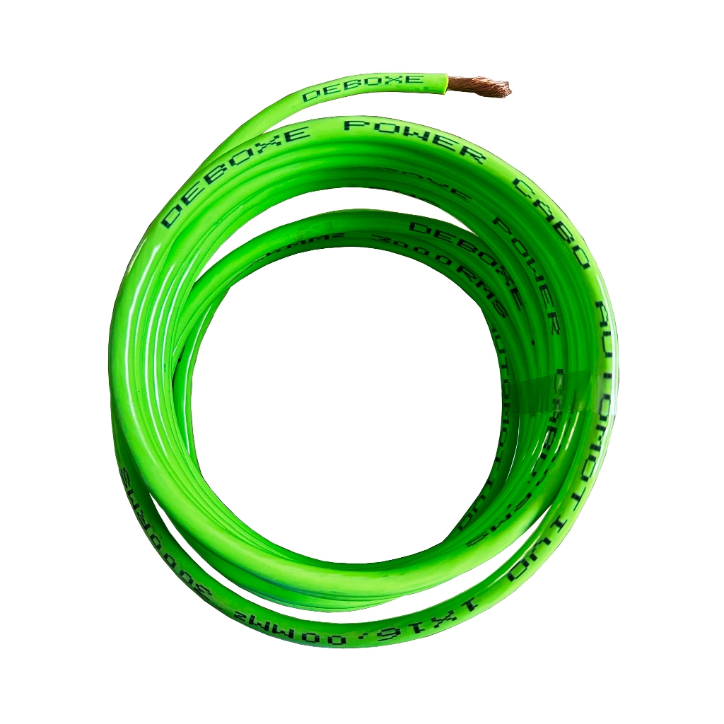 Cabo Bateria Fio 10mm Som Automotivo Deboxe Power 5 Metros