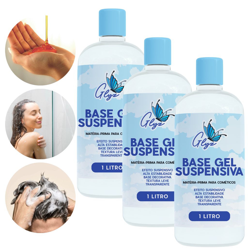 Base Gel Suspensiva Glyz: solução prática para geleias corporais e sabonetes em gel
