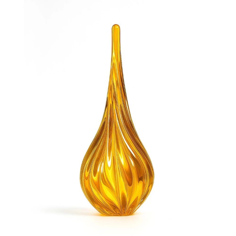 Murano Gota Torcida Decoração Cristal Enfeite Casa Mesa Escultura 30cm