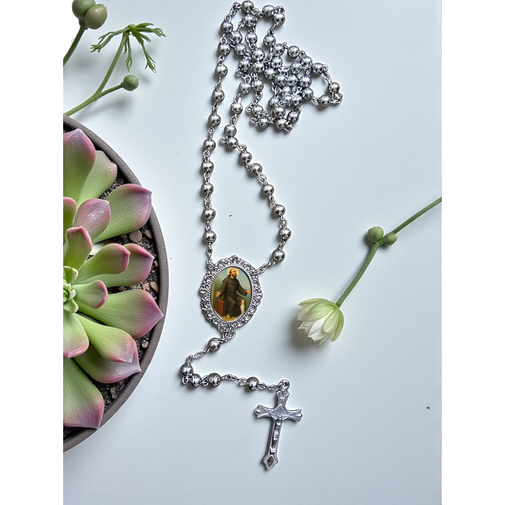 Terço luxo medalha santo sao peregrino cipriano jose dormindo raimundo gregorio patricio jorge opções rosario religioso