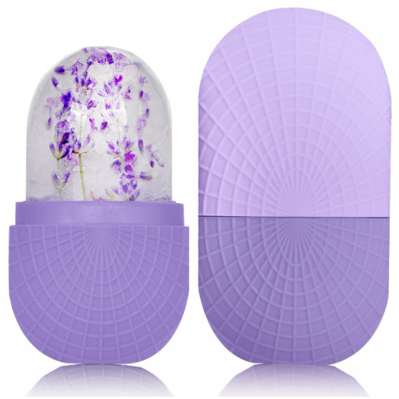 Rolo De Resfriamento Reutilizável De Bola De Gelo Facial De Silicone Para Aliviar O Inchaço-Sem Necessidade De Baterias