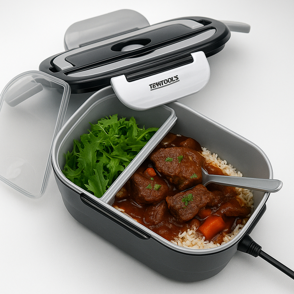 Marmita 1,5L Elétrica Portátil Bivolt 60W Comida quente Dieta fitness Compacta Econômica e Prática