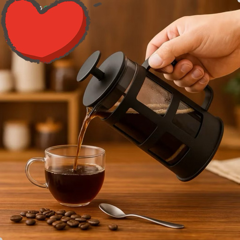 Cafeteira Prensa Francesa Café Cremeira 600ml Café Expresso Leite Cremoso