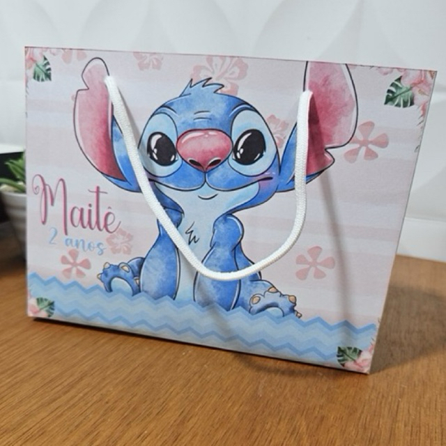 Sacolinha Stitch  Personalizado | Sacolinha | Lembrancinha | Aniversário STITCH