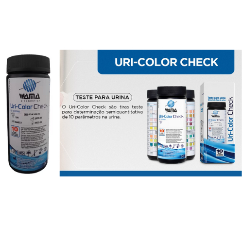 Tiras De Urina Urinalise Cetose- 10 Parâmetros 5mm 100t Wama