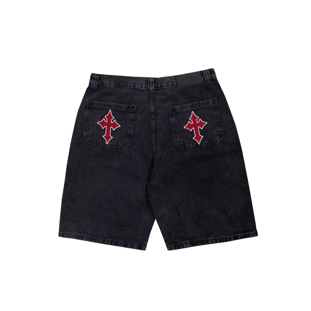 Bermuda Masculina Jeans Vermelha - Comprar com Melhor Preço em Bermudas