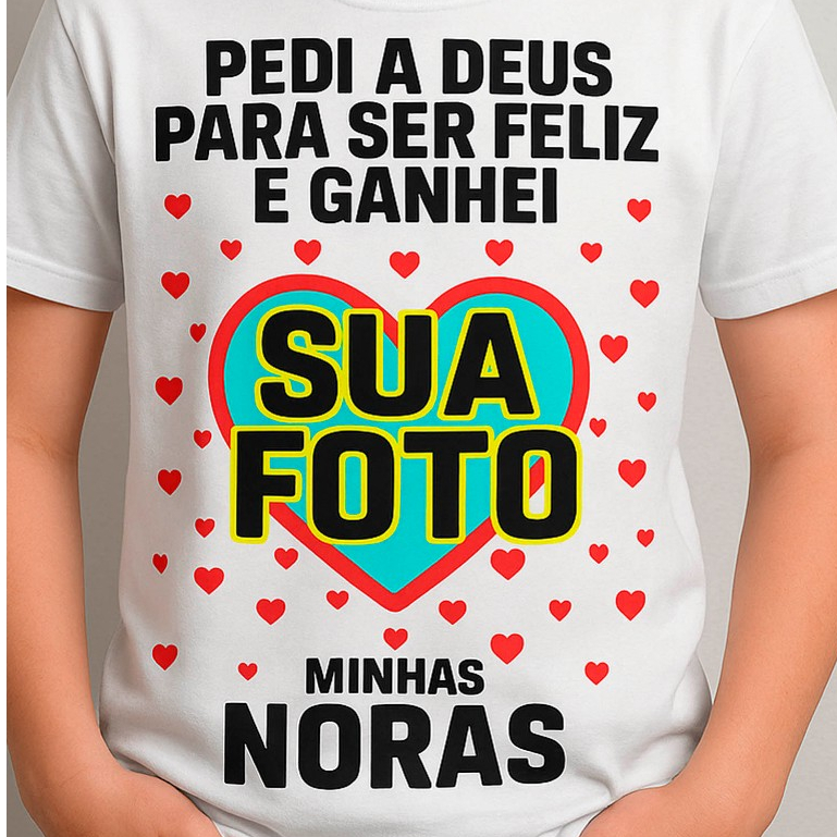 Camisa PEDI A DEUS PARA SER FELIZ E GANHEI MINHAS NORAS MNORA GENRO SOGRA Presente Para Sogro em Oferta na Shopee