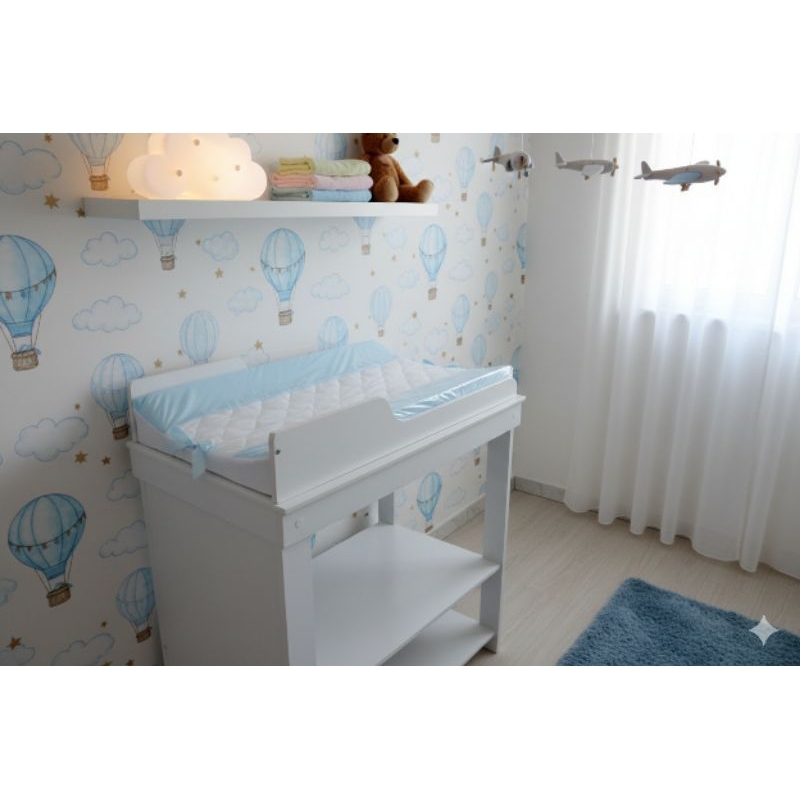 Trocador Americano Grande Cômoda Fraldário Para Meninos e Meninas