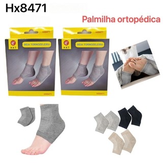 1 Par Meia Gel Anti Rachadura Calcanhar Efeito Hidratante 8471
