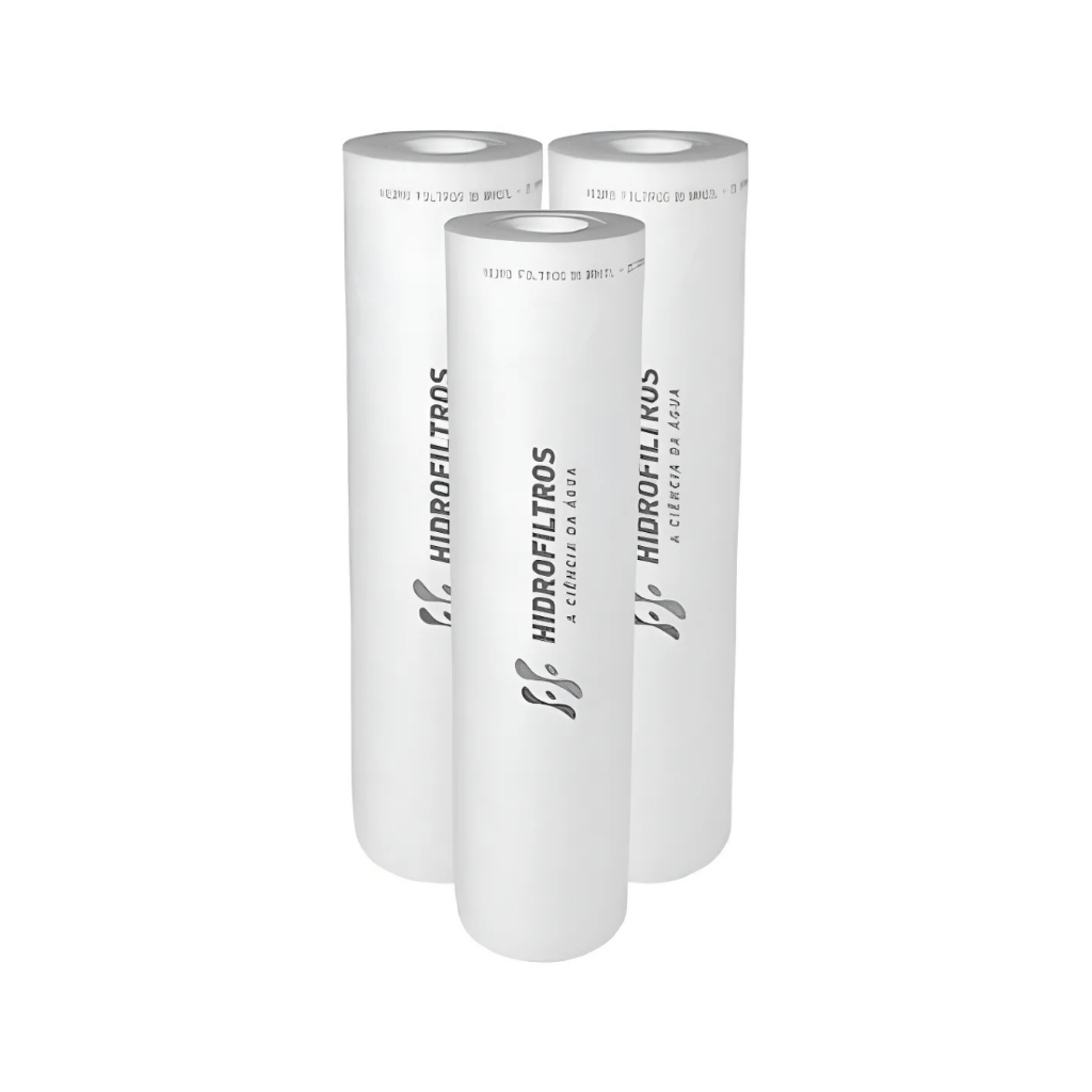 3 Refil Filtro Água 9.3/4 Caixa Dágua Cavalete Hidrofiltros