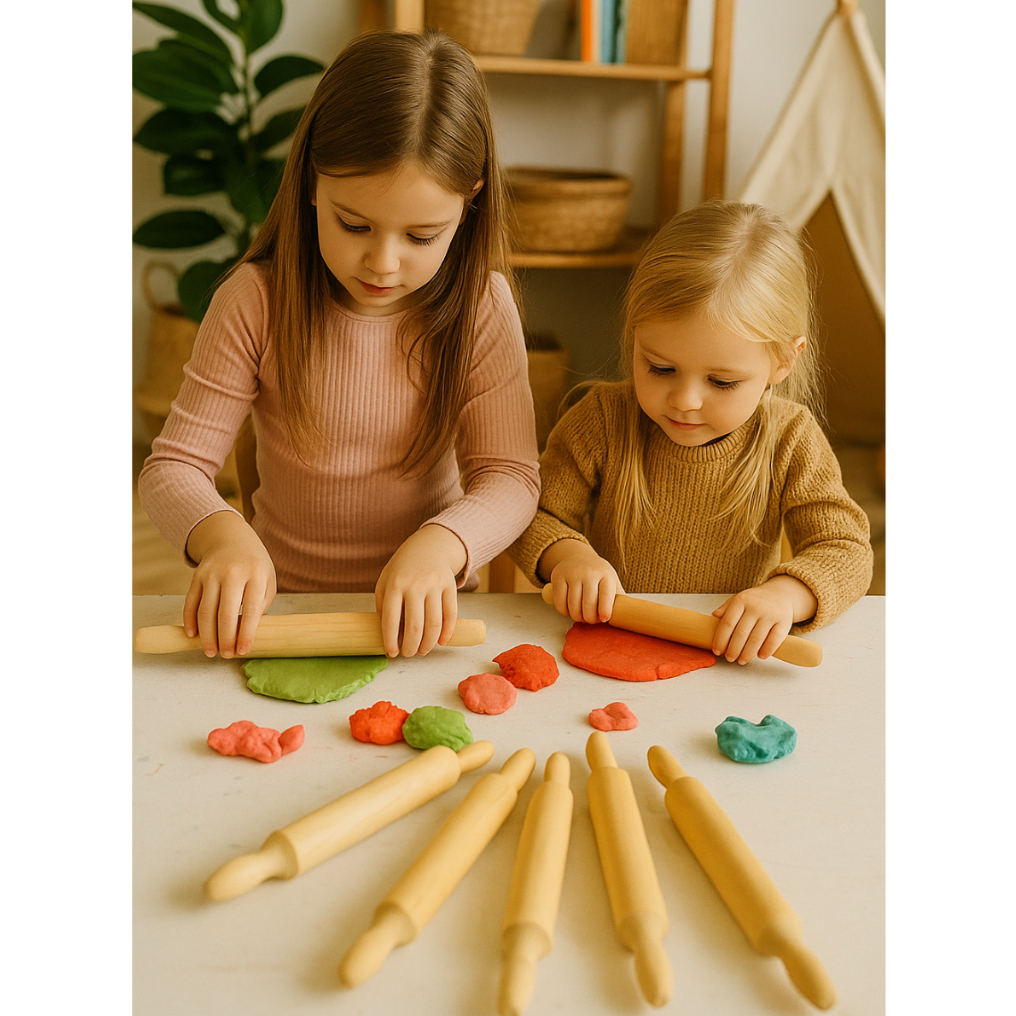 Kits Rolo Pinus Para Massinha Lembrancinha Para Festas 25 cm em Oferta na Shopee